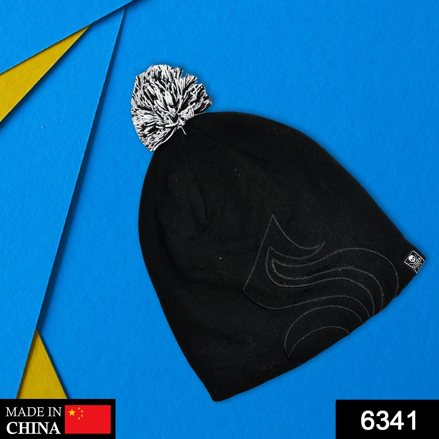 6341 Men's and Women's Skull Slouchy Winter Woolen Knitted Black Inside Fur Beanie Cap. DeoDap 6341 Men's and Women's Skull Slouchy Winter Woolen Knitted Black Inside Fur Beanie Cap. DeoDap
